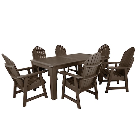 Highwood Usa Hamilton 7pc Rectangular Outdoor Patio Furniture Dining Set 72 x 42 AD-ST7HM1CO4AA-ACE